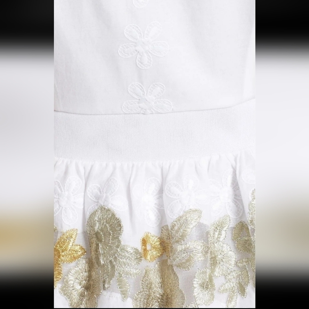 NWT Diane von Furstenberg, Calandra Embroidered Fit & Flare‎ Dress, Size 4 - Picture 6 of 16